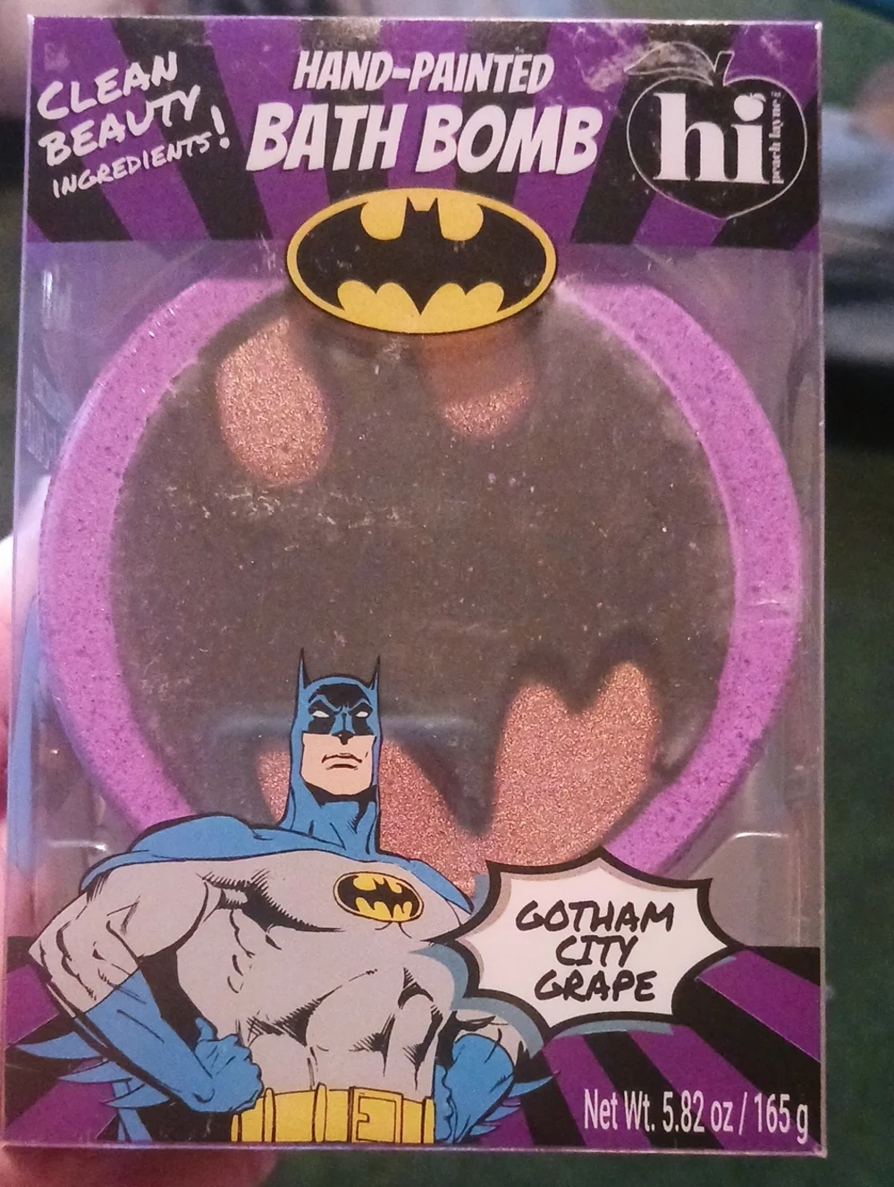 Hand Painted Batman Bath Bomb NEW